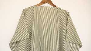 Women Olive Green Cotton <b>Kaftan</b> Dress Loose Fit Lounge Beach Maxi Dress - Product Image 5