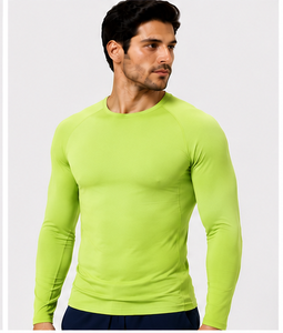 Camiseta Interior de Punto Suave para Hombre, Manga Larga, Uniforme Médico, Transpirable, de Secado Rápido, para Enfermería, Corte Ajustado - Product Image 2