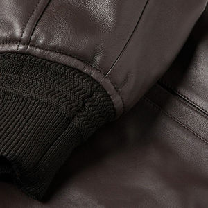 OEM Custom Design <b>Winter</b> Motorcycle PU Leather Jacket Men's Stand Waterproof Breathable Multi-pocket High Street Style Leather - Product Image 4