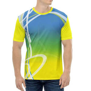 Wholesale Men Athletic Sublimation Tee Breathable Running Gym Fitness Shirt Custom <b>Logo</b> - Product Image 1