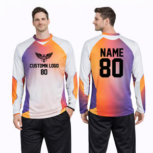 Vêtements de motocross sur mesure OEM en gros, maillot de moto sublimé, prix d'usine, vêtements de course - Product Image 3