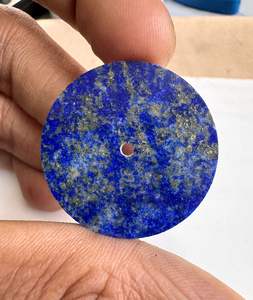 Cadran de montre en lapis-lazuli naturel 28,5 mm, cadran de montre en pierre bleue avec trou central, fabricant de cadran de montre en pierres précieuses de luxe sur mesure - Product Image 4