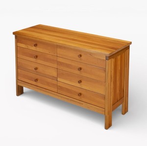 Cómoda de Madera de Cerezo Maciza de Estilo Posmoderno Italiano, con 8 Cajones, Mueble de Dormitorio, Armario de Almacenamiento de Madera - Product Image 3