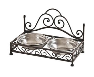 Modern Stainless Steel <b>Dog</b> Feeding <b>Bowl</b> with Raised Stand Easy Assembly Non Slip Stable Feeding Solution - Product Image 5