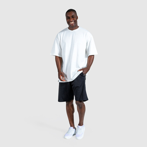 T-shirt Homme Oversize 100% Coton Respirant de Haute Qualité, Col Montant, Coupe Boxy à Épaules Tombantes, Design Personnalisé OEM, Vêtement Décontracté - Product Image 4