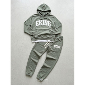 Ensemble de survêtement Glory Zone Custom Heavyweight 400 GSM en molleton 100% coton, sweat-shirt imprimé avec pantalon de survêtement pour homme et femme - Product Image 4