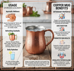 Meilleur design de tasse Julep en métal, tasse en cuivre poli brillant, verre de qualité supérieure pour servir l'eau, vaisselle de cuisine - Product Image 6
