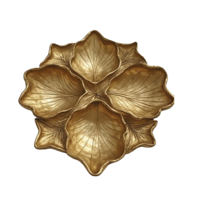 Multi-Section Dry Fruit Server <b>Tray</b> for <b>Snacks</b> Handmade Polished Metal Elegant Decorative <b>Tray</b> for Dry Fruits - Product Image 6