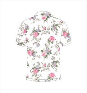 เสื้อโปโลพิมพ์ลายดอกไม้สำหรับผู้ชาย เสื้อโปโลแขนสั้นลำลอง ทรงปกติ โลโก้ด้านหน้า เหมาะสำหรับใส่ในฤดูร้อน - Product Image 5