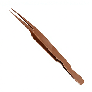 Pinzas Profesionales para Pestañas de Acero Inoxidable Rectas con Puntas Dentadas y Lisas, Agarre Preciso, Antiestáticas, Antimagnéticas y Duraderas - Product Image 6