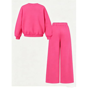 Conjunto Deportivo para Mujer, Sudadera con Capucha Extra Grande de Felpa de Algodón Grueso, Pantalones Deportivos Casuales de Invierno con Ligera Elasticidad - Product Image 2