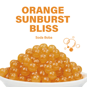 2026 Leamaxx Taiwan Orange Sunburst Bliss Soda Popping Bursting Boba Juice Ball para Té de Burbujas Proveedor Mayorista - Product Image 2