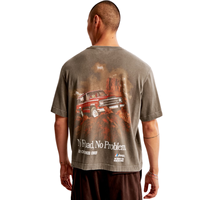 T-shirt ample en tricot pour homme Fly International, imprimé graphique Red Cherokee Chief, manches courtes, col rond, 100 % coton respirant