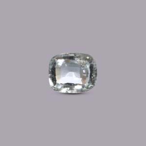 Loose 4 Carat Natural Sky Blue Aquamarine Oval Cabochon Faceted Gemstone for Fine Jewelry - Product Image 1