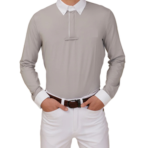 Camisetas Técnicas de Manga Larga de Alta Calidad para Espectáculos Ecuestres, Camisetas de Alto Rendimiento para Hombres en Equitación. Camisas de Espectáculo de Primera Calidad - Product Image 2