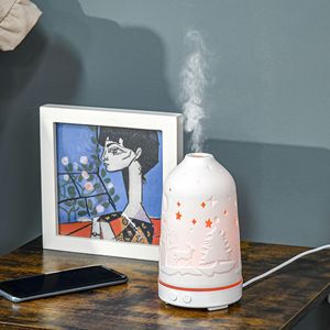 100ml Manual Essential Oils <b>Humidifier</b> with 7 Colors LED 2 Mist Mode Timer Auto-Off Feature for Relaxation - Product Image 2