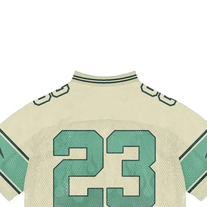 Summer Streetwear Sports Mesh Fan Jersey Custom Name & Number Retro Mesh Jersey Boxy Fit Cropped American Football Jersey - Product Image 6