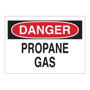 Panneau de sécurité au propane Brady DANGER 7x10 pouces pour usage intérieur/extérieur - Product Image 2