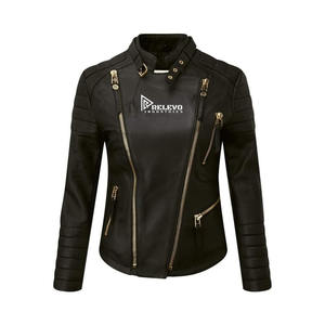 ใหม่ฤดูหนาวเสื้อแจ็คเก็ตหนังบุนวมผู้ชายคอตั้งโลโก้ด้านหน้าสไตล์ไฮสตรีทสวมใส่สบายแขนยาว - Product Image 2