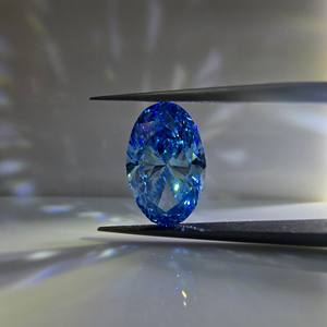Diamante cultivado en laboratorio, ovalado, azul intenso, brillante, certificado por IGI, 4.5 quilates, VS1, piedra suelta para la elaboración de joyas. - Product Image 3
