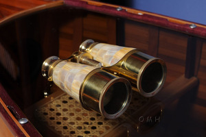 Binocular w MOP overlay in <b>wood</b> <b>box</b> - Product Image 4
