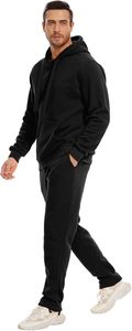 Men Cotton Tracksuit Set Hoodie and Sweatpants Custom Design Sportswear Jogging Suit Bulk Supplier - Product Image 3