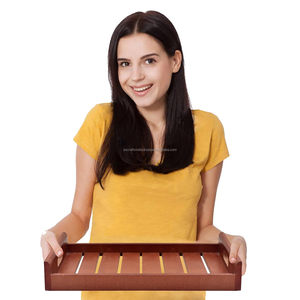 High on Demand Wooden Serving <b>Tray</b> with Handle Multipurpose <b>Tray</b> Platters for Servin Home and <b>Kitchen</b> Serving <b>Trays</b> - Product Image 3
