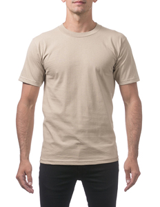 <b>Men's</b> <b>Khaki</b> 100% Cotton Quick Dry Breathable Sport Performance Short Sleeve O-Neck <b>T</b>-<b>Shirt</b> with Customized Printing Front Logo - Product Image 4