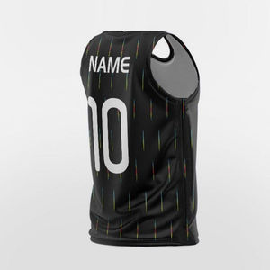 Custom <b>Men's</b> Team Lacrosse Jersey V-Neck Eco-Friendly Sublimation Printed Reversible Sleeveless Uniform <b>Shirt</b> - Product Image 2