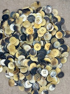 Boutons classiques uniques en corne de buffle, de couleur naturelle, écologiques, de forme ronde, de qualité supérieure - Product Image 6