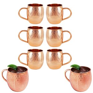 Luxury 550ml Copper Moscow Mule Mugs Customized Logo Prints Perfect Premium Business Gifts or Friends & Family Cocktails Parties - Product Image 1