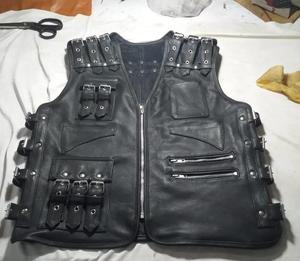 High Performance <b>Leather</b> Motorcycle Riding Vest Men Racing Safety Windproof Plus Size Custom Made Waterproof 2026 Made Pakistan - Product Image 5