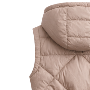 Gilet long matelassé sans manches pour femme, avec fermeture éclair sur le devant, taille ajustable, respirant, écologique, vêtement d'extérieur décontracté pour l'automne - Product Image 5