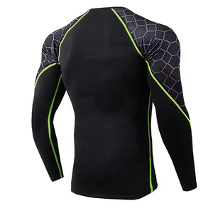Camiseta Deportiva de Manga Larga para Hombre, Ajustada, Personalizada, Estilo Compresión, Secado Rápido, Spandex/Poliéster, para Profesionales - Product Image 2