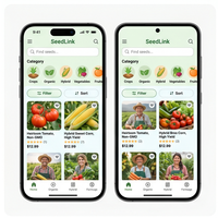 Aplicación Híbrida RoyalCraft Seed Marketplace Enterprise para Comercio de Semillas Agrícolas con Estado de Stock para IOS/Android/Linux/Mac