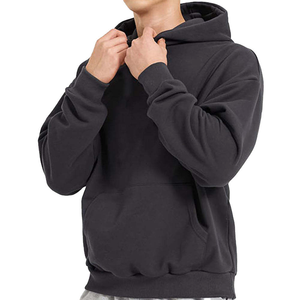 Wholesale Men Hoodie Custom Logo Printing Pullover Sweatshirt Casual Streetwear Factory Direct Winter <b>Thick</b> <b>Fleece</b> Hoodie Men - Product Image 3