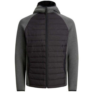 Men's Winter Varsity <b>Jacket</b> <b>Reversible</b> Eco-Friendly Quick Dry Lightweight Hooded Windproof Quilted Nylon/Polyester/Cotton Blend - Product Image 3
