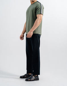 Camiseta de algodón peinado de 220g, estilo nuevo con bolsillo frontal, talla grande para hombre, camisetas lisas para hombre - Product Image 3