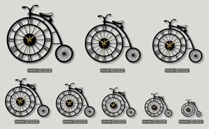 Earliest Century Style Bicycle Shape Wall <b>Clock</b> For Living Room Time Management Helps Maintain Daily Routine And Schedule - Product Image 6