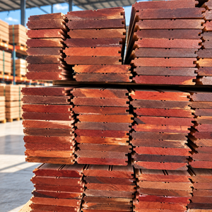 Tarima de Madera Meranti Nemesu Rojo Oscuro Premium, Diseño Natural, Bajo Contenido de Grasa, DKDRM, Piso de Madera Dura para Interiores y Exteriores - Product Image 1
