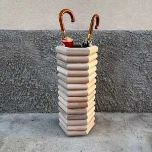 Modern <b>Square</b> Black Metal Umbrella Stand Perforated Hole Design Entryway Walking Stick Holder Tall Cane Storage Rack <b>Bin</b> - Product Image 2