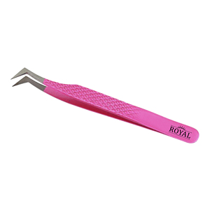 Outils de beauté professionnels pince à épiler pour cils Angle incurvé droite en acier inoxydable pince à épiler Logo personnalisé - Product Image 5