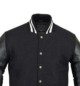 OEM Custom Varsity <b>Jacket</b> <b>for</b> Unisex Winter High Quality Leather Sleeves College Baseball Letterman Wool Varsity <b>Jacket</b> <b>for</b> <b>Men</b> - Product Image 6