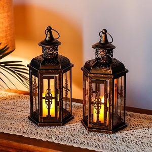 Best Selling Antique Style Metal <b>Lantern</b> For Home Decoration With Glass Cover And Hanging Handle <b>Candle</b> <b>Holder</b> - Product Image 6