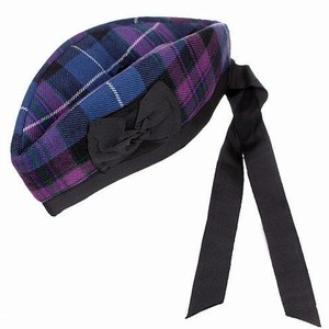 Gorro Glengarry/Kilt de Tartán Escocés e Irlandés de Lana - Product Image 1