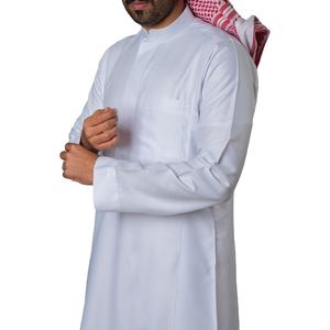 Thobe à manches longues pour hommes, style islamique, thobes musulmans, conception de jubbah - Product Image 1
