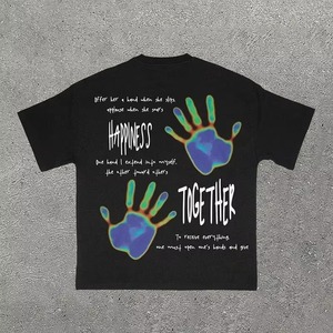 T-shirt court respirant pour homme de haute qualité, tricoté sur le devant, 100 % coton, écologique, col rond, manches courtes, imprimé - Product Image 3