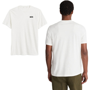 Camiseta de Algodón con Cuello Redondo para Hombre, Logotipo Minimalista, Estilo Casual Urbano, Transpirable, Manga Corta, Ropa de Verano, OEM, Marca Privada - Product Image 1