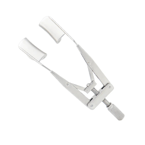 Spéculum oculaire Libermann à lames solides, pour abord nasal, 16 mm, longueur 8 cm, en acier inoxydable chirurgical ophtalmique, manuel et réutilisable - Product Image 1