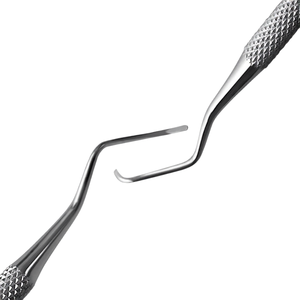 Cureta dental universal Columbia manual 4R/4L de doble punta de 6.5 pulgadas de acero inoxidable para eliminación de cálculos posteriores pesados CE - Product Image 4